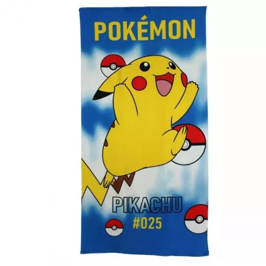 Serviette De Plage Piscine Drap De Bain Microfibres Pokémon-Pikachu Principale